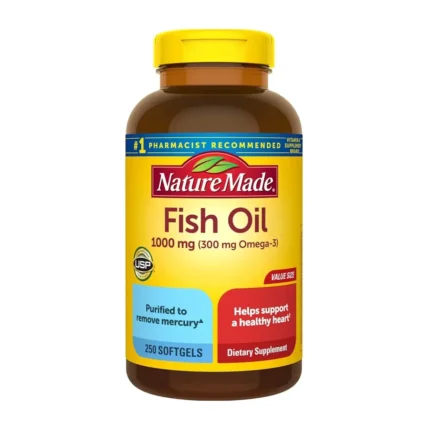Aceite de Pescado 1000 mg Nature Made 250 Softgels