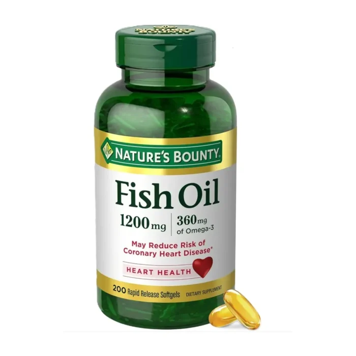 Aceite de Pescado 1200 mg Nature's Bounty 200 Rapid Release Softgels - Imagen 1