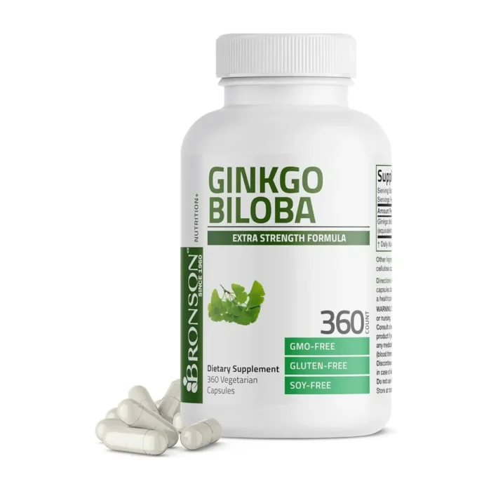 Ginkgo Biloba 120 mg Bronson 360 Cápsulas Vegetale - Imagen 1