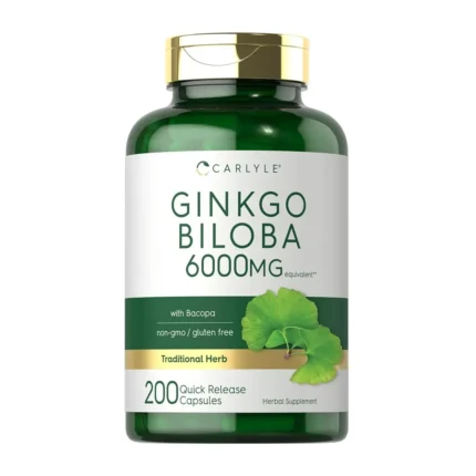 Ginkgo Biloba 6000 mg Carlyle 200 Cápsulas
