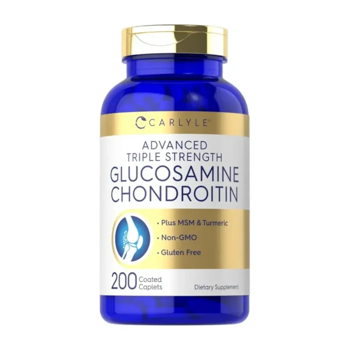 Glucosamina y condroitina de triple potencia Carlyle 200 Caplets - Imagen 1