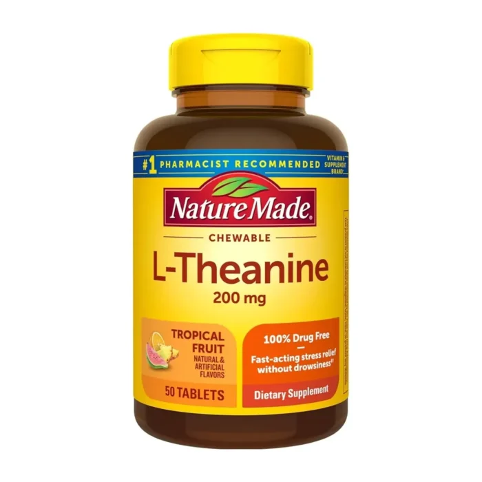 L-Teanina 200 mg Chewable Nature Made 50 Tabletas - Imagen 1