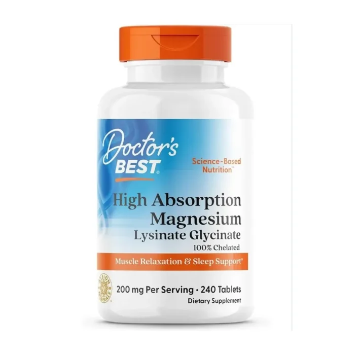 Magnesio 200 mg de Alta Absorción Doctor's BEST 240 Tabletas - Imagen 1