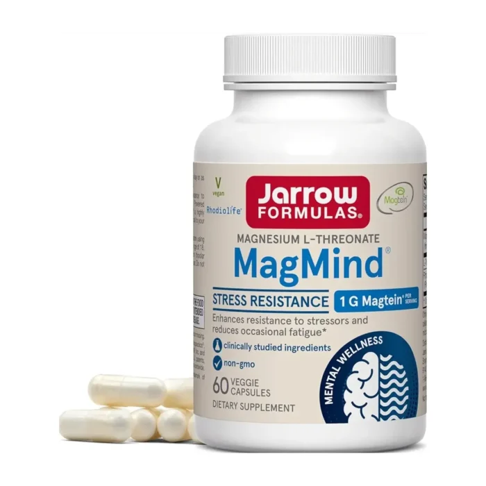 Magnesio MagMind 1g Jarrow Formulas 60 Cápsulas Vegetales - Imagen 1