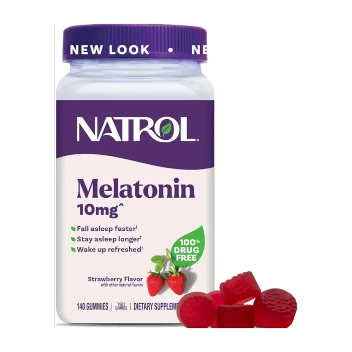 Melatonina 10 mg Natrol 140 Gomitas - Imagen 1