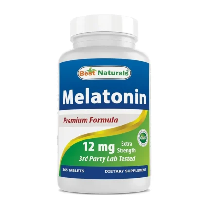 Melatonina 12 mg Formula Premium Best Naturals 365 Tabletas