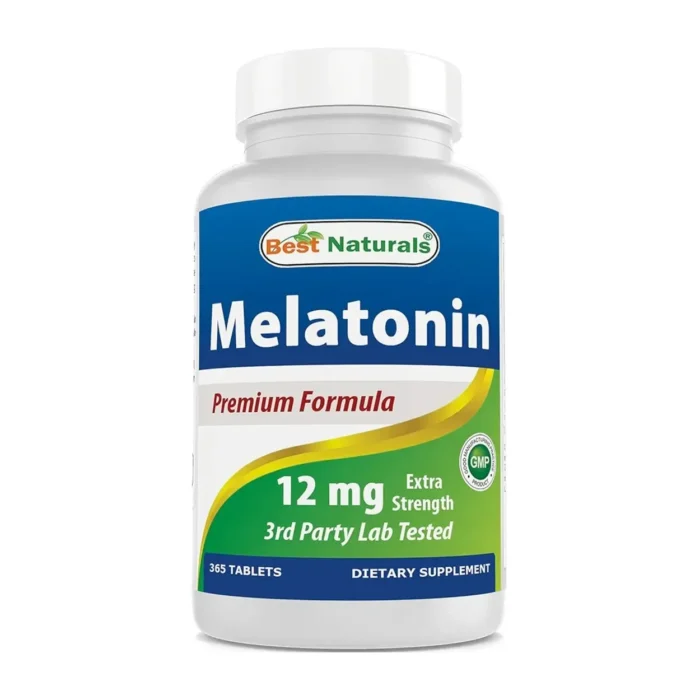 Melatonina 12 mg Formula Premium Best Naturals 365 Tabletas - Imagen 1