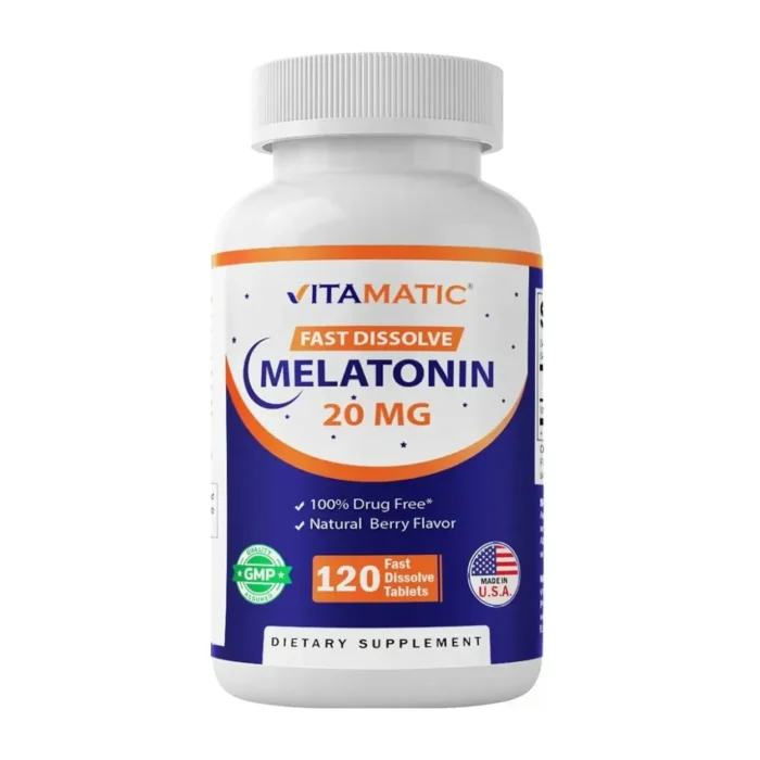 Melatonina 20 mg Rápida Disolución Vitamatic 120 Tabletas - Imagen 1
