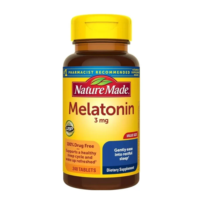 Melatonina 3 mg Nature Made 240 Tabletas - Imagen 1