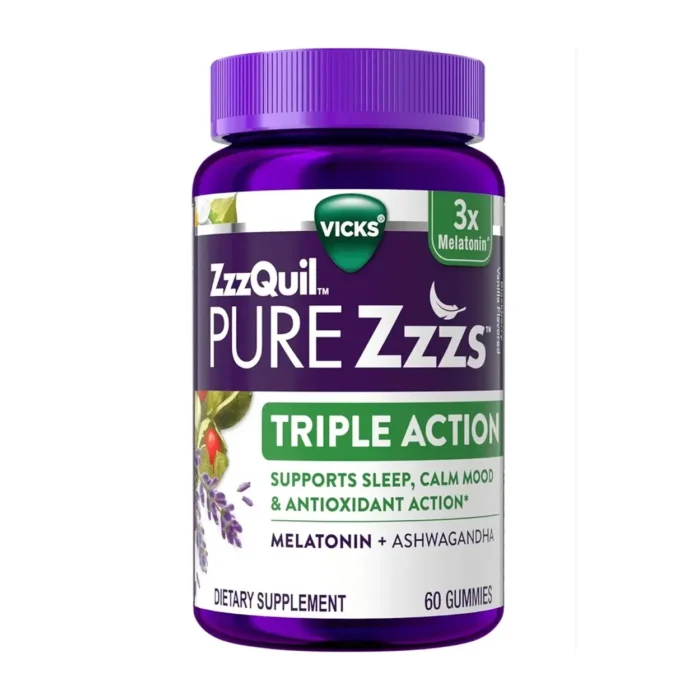 Melatonina con Ashwagandha ZzzQuil Pure Zzzs 60 Gummies - Imagen 1