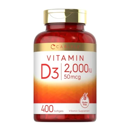 Vitamina D3 50 mcg 2000 IU Carlyle 400 Softgels