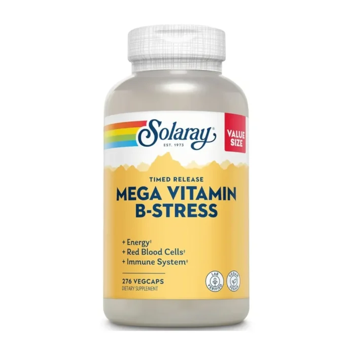 Vitaminas B-Stress Mega Solaray 276 Cápsulas Vegetales - Imagen 1