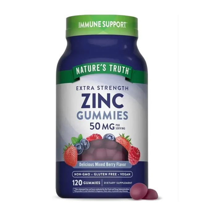 Zinc 50 mg Extra Fuerza Nature's Truth 120 Gomitas - Imagen 1