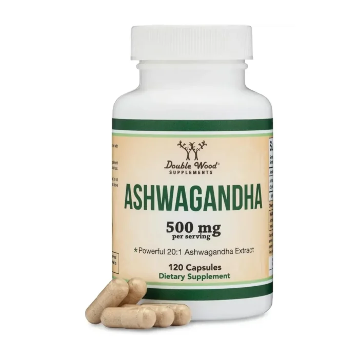 ashwagandha 500 mg Double Wood 120 Cápsulas - Imagen 1